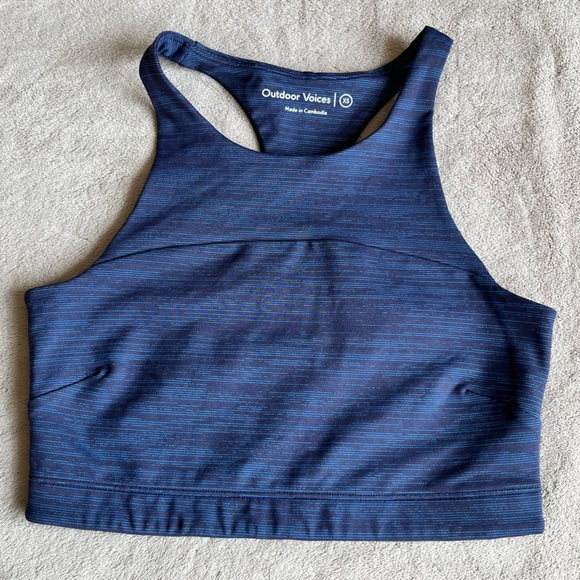 Outdoor Voices Sweat Tech Crop Top Sports Bra - Picture 2 of 7